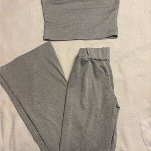 Gray Two-Piece Lounge Set